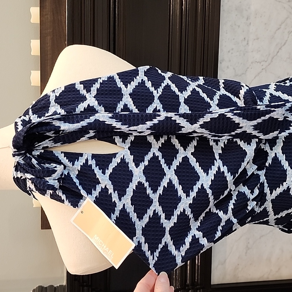 SOLD SOLD SOLD!NWT Michael Michael Kors Ikat Halter Dress Size M - Picture 14 of 16